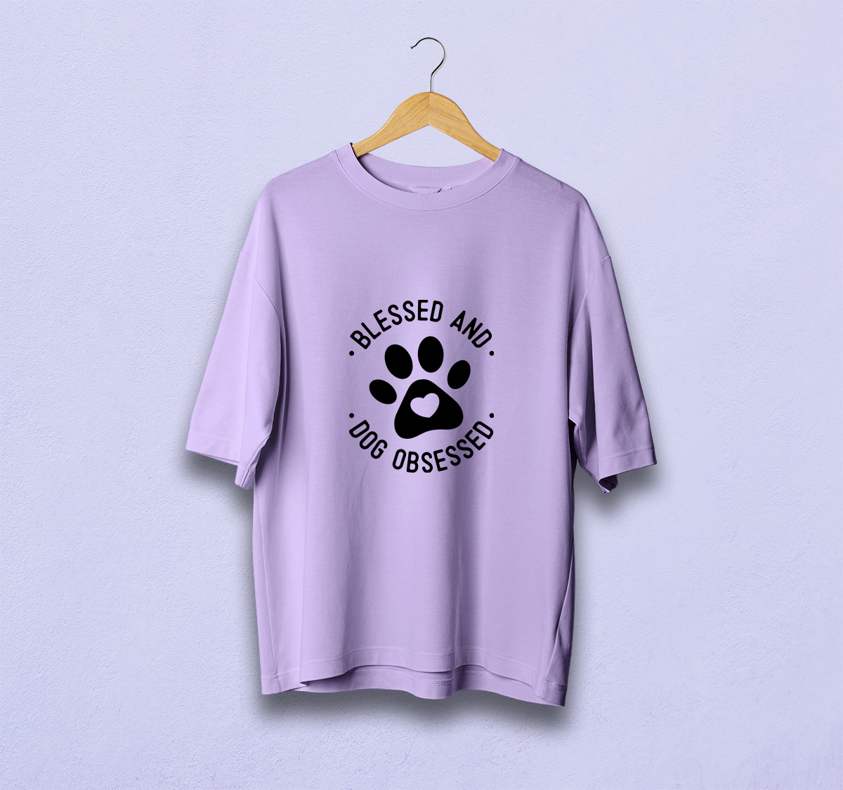 Blessed And Dog Obsessed Oversized T-Shirt