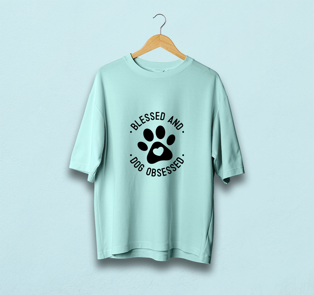 Blessed And Dog Obsessed Oversized T-Shirt