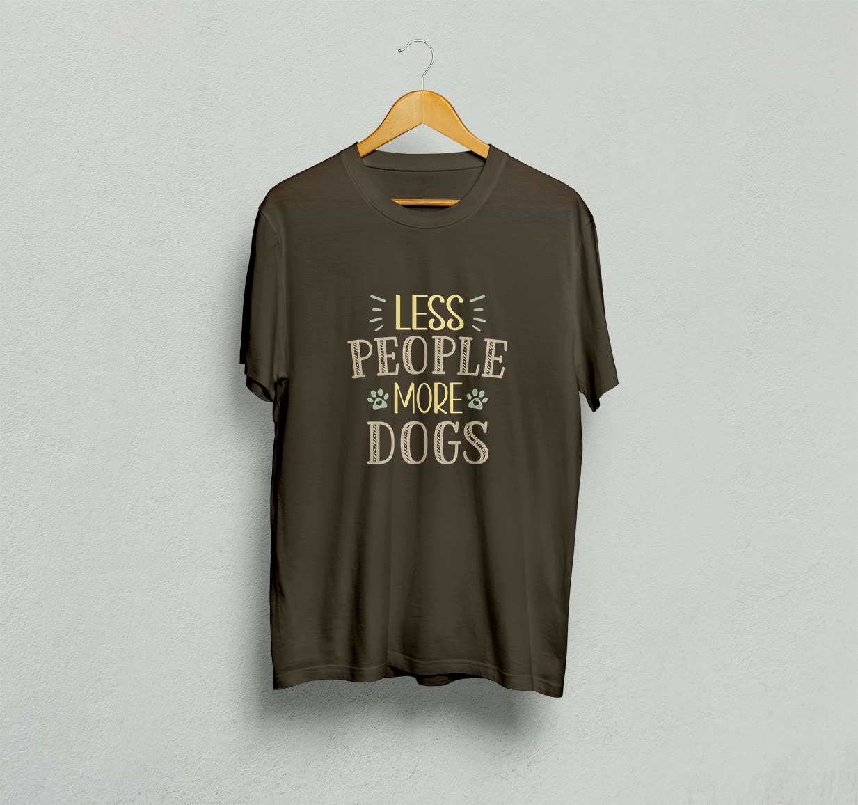 Less People More Dogs Classic T-Shirt