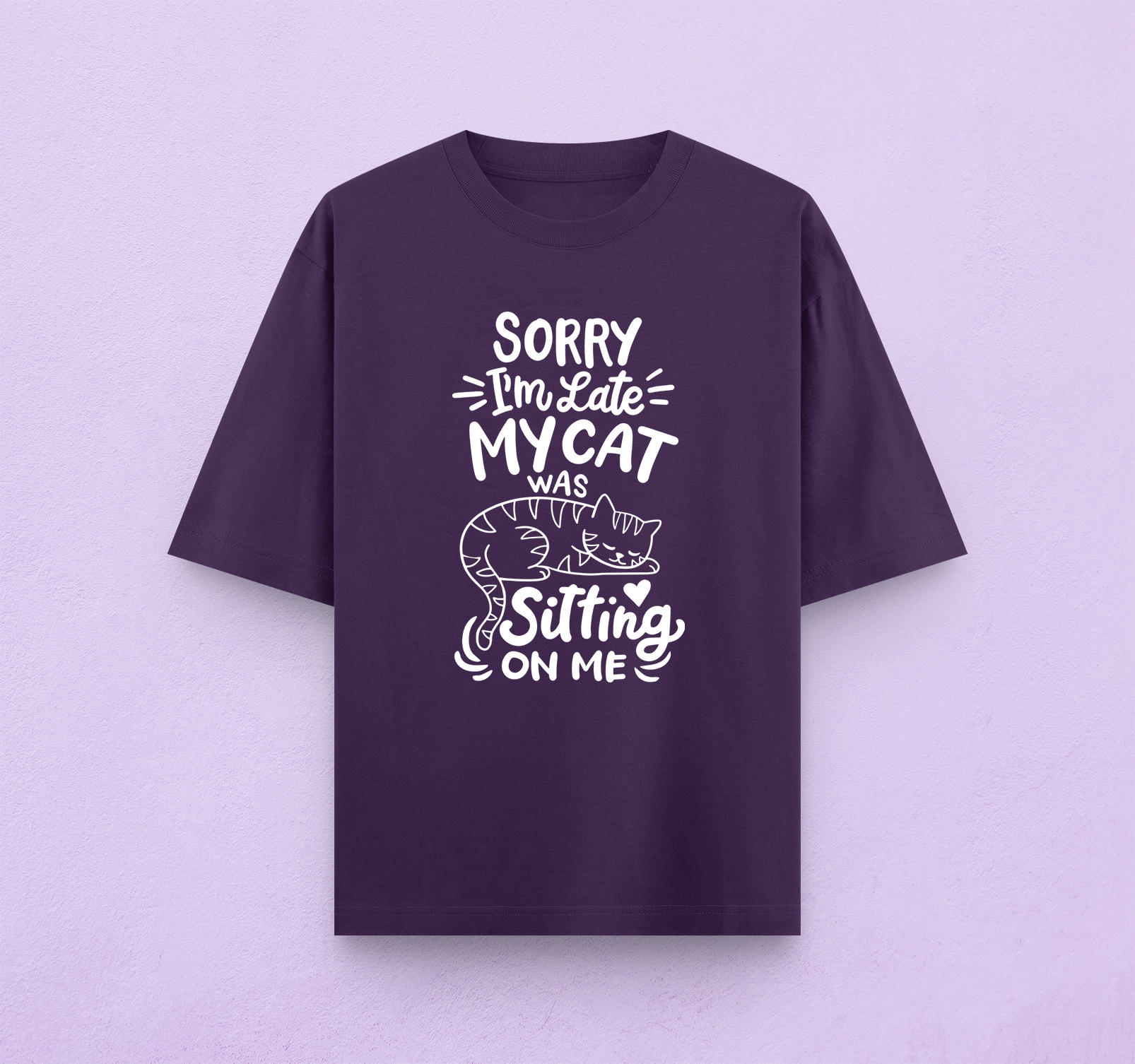 Sorry I'm Late Oversized T-Shirt