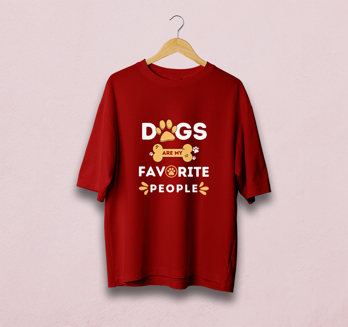 Dogs Are My Favourite Oversized T-Shirt