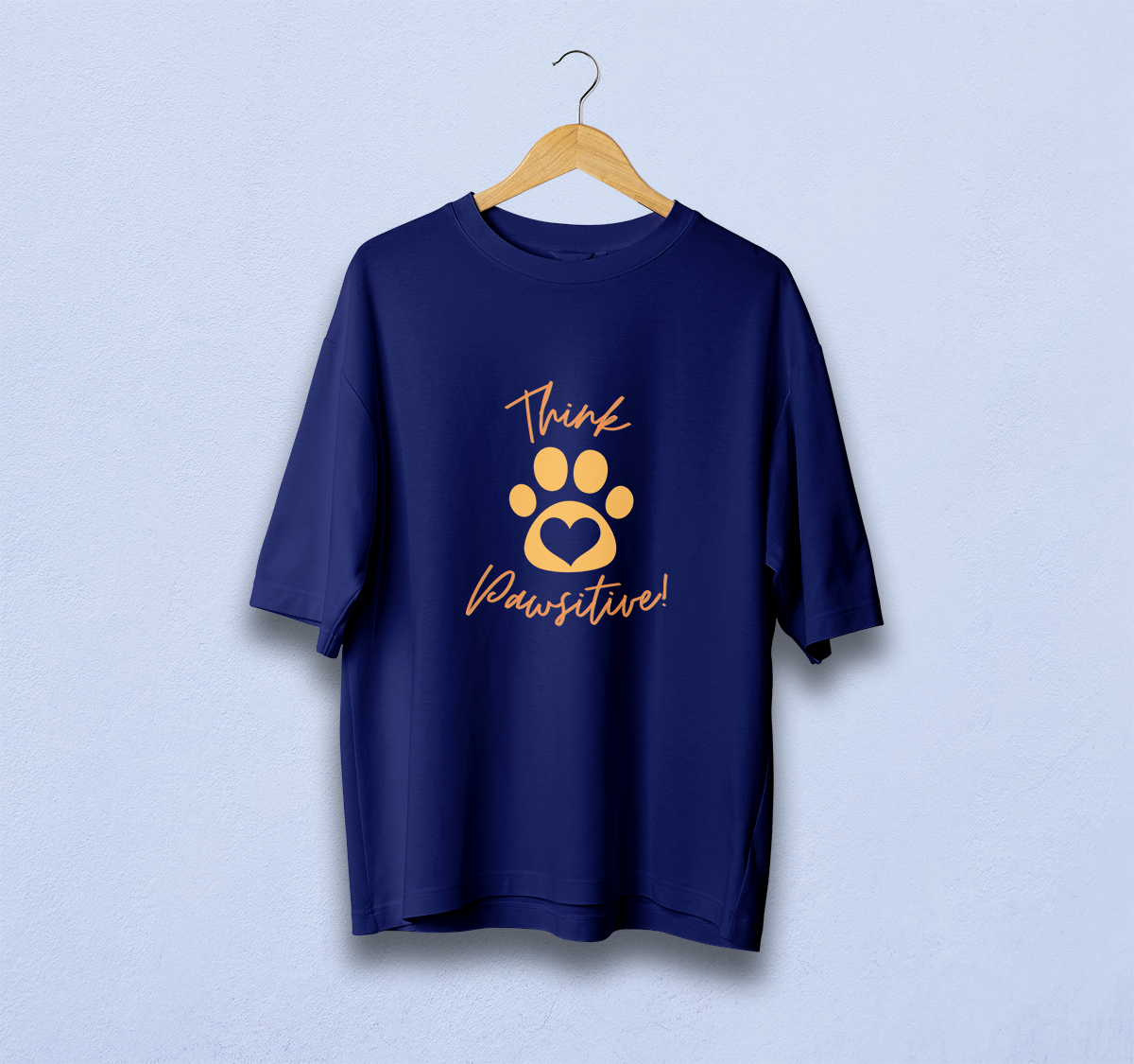 Think Pawsitive Oversized T-Shirt