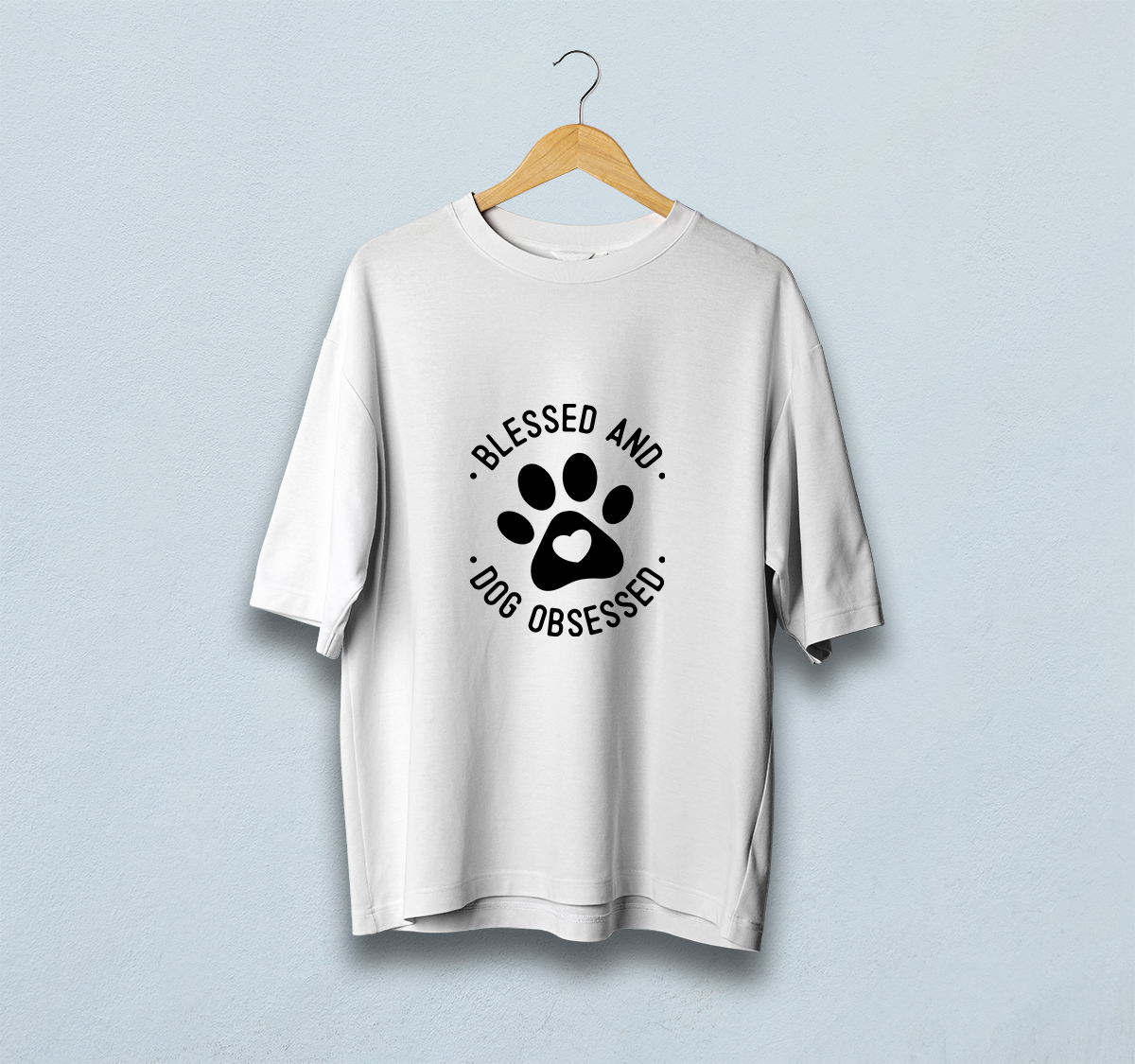 Blessed And Dog Obsessed Oversized T-Shirt