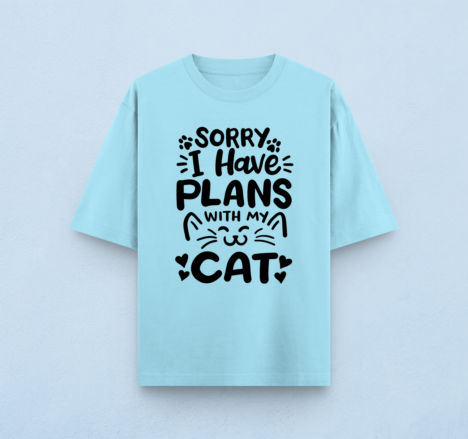 I Have Plans With My Cat Oversized T-Shirt