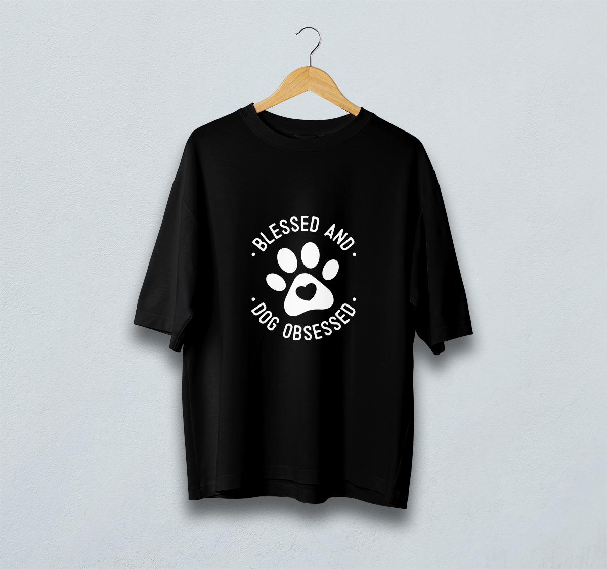 Blessed And Dog Obsessed Oversized T-Shirt