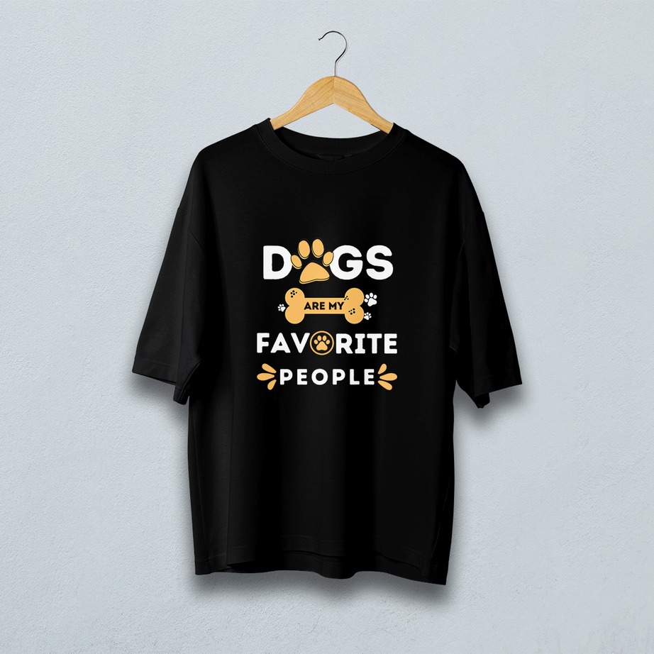 Dogs Are My Favourite Oversized T-Shirt