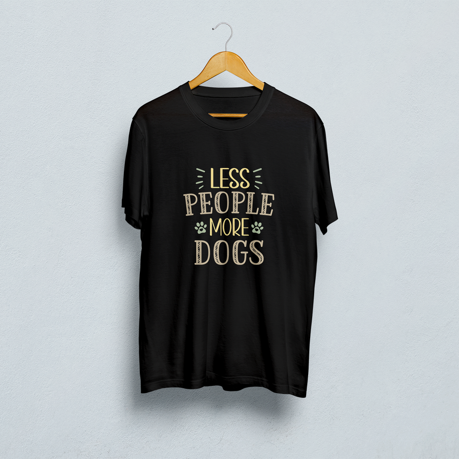 Less People More Dogs Classic T-Shirt