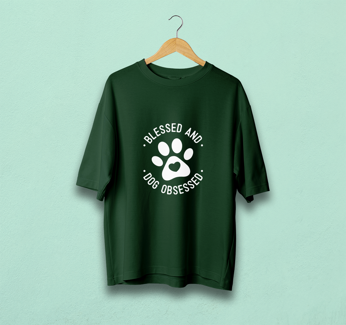 Blessed And Dog Obsessed Oversized T-Shirt