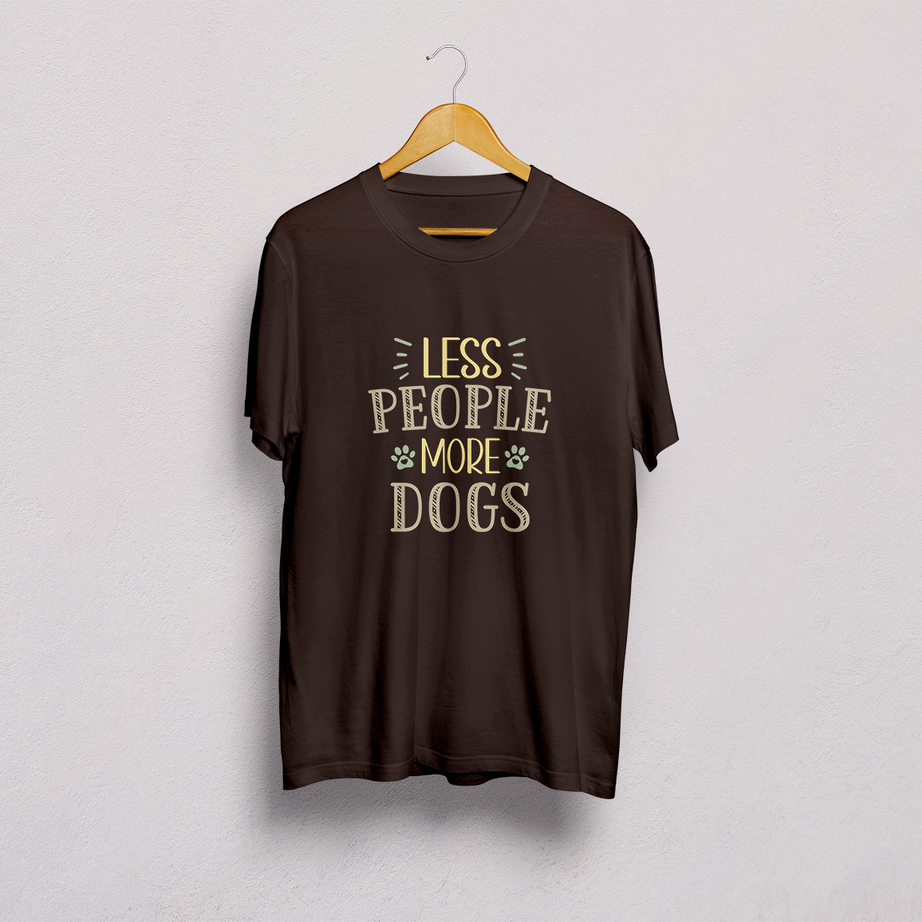 Less People More Dogs Classic T-Shirt