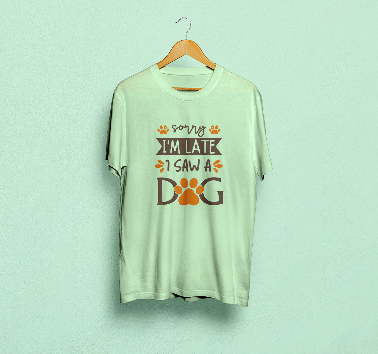 Sorry I'm Late I Saw A Dog Classic T-Shirt