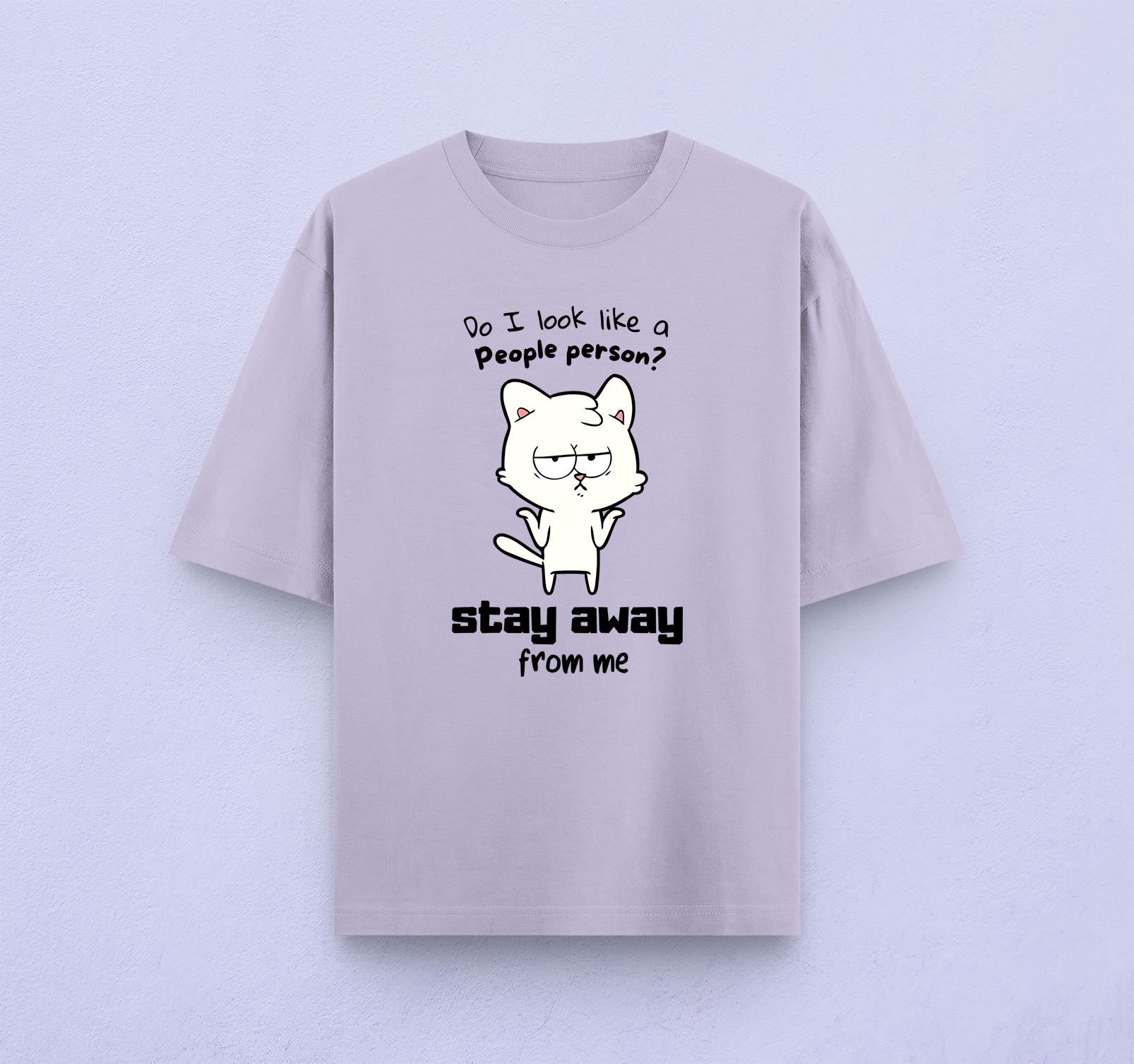 Do I Look Like A People Person Oversized T-Shirt