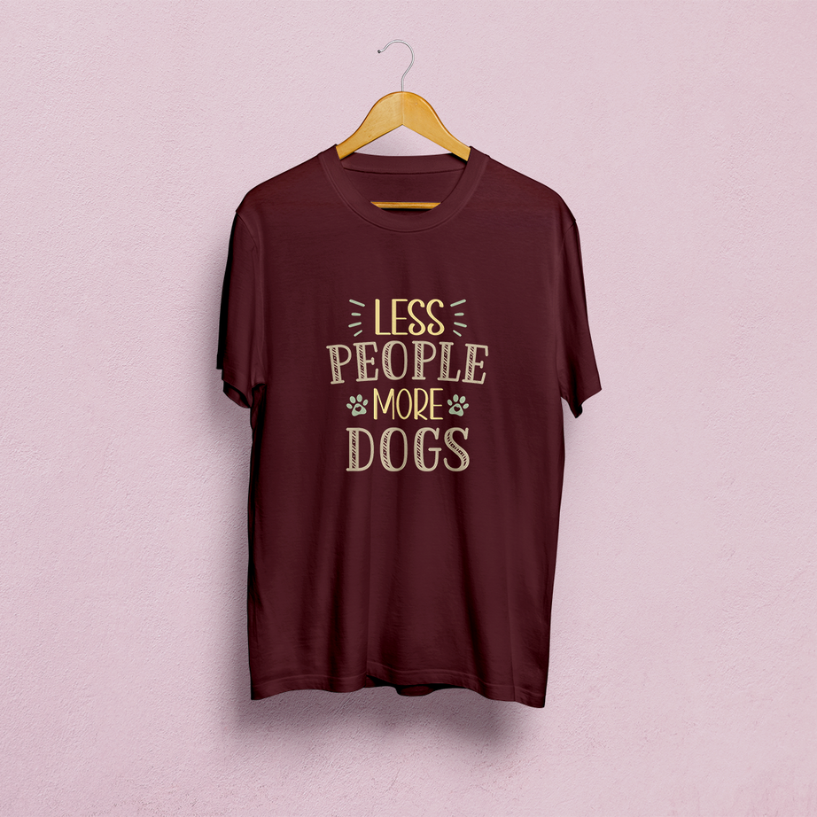 Less People More Dogs Classic T-Shirt