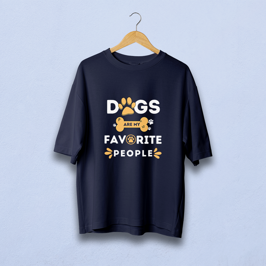Dogs Are My Favourite Oversized T-Shirt