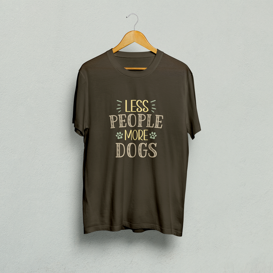 Less People More Dogs Classic T-Shirt