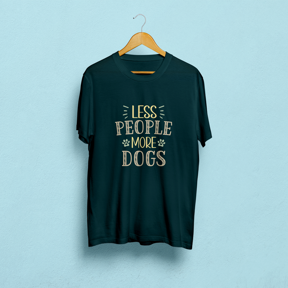 Less People More Dogs Classic T-Shirt