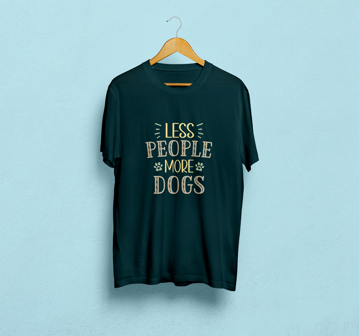 Less People More Dogs Classic T-Shirt