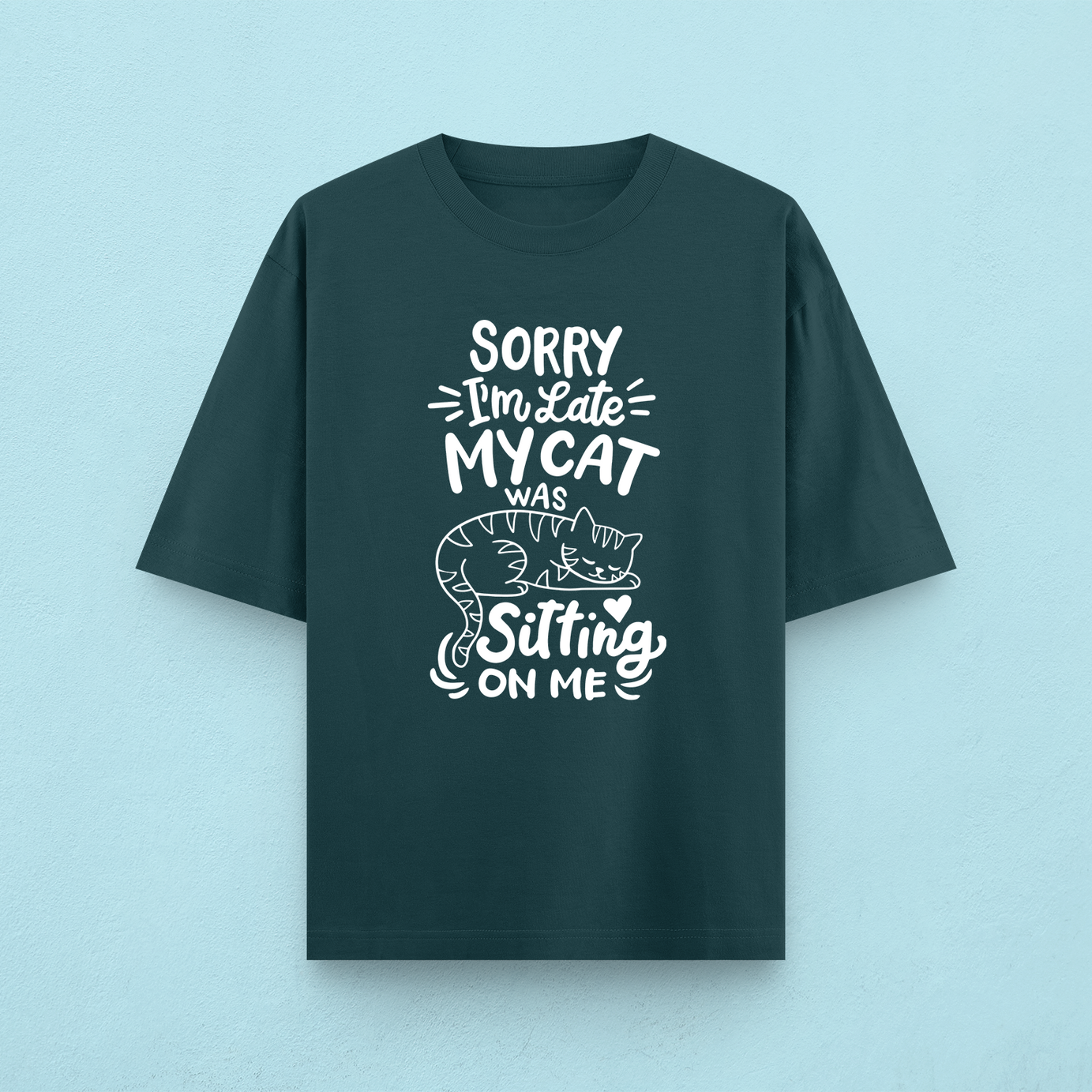 Sorry I'm Late Oversized T-Shirt