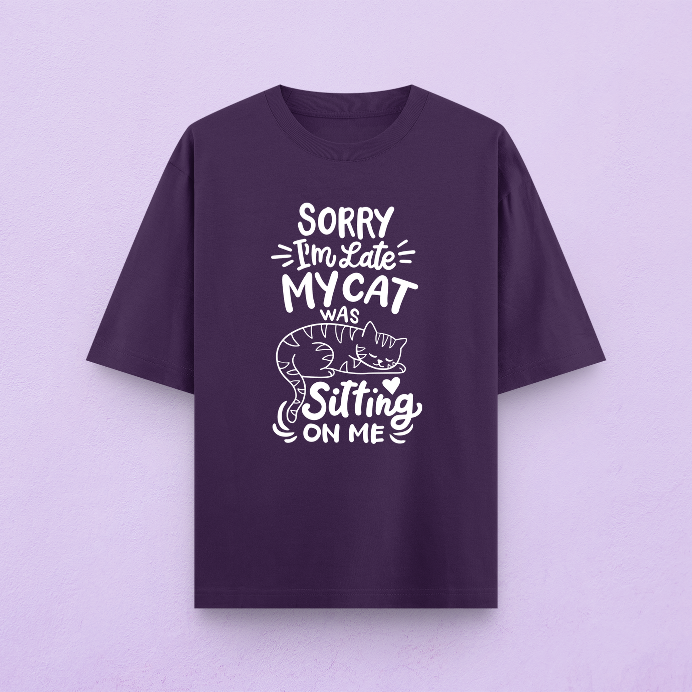 Sorry I'm Late Oversized T-Shirt