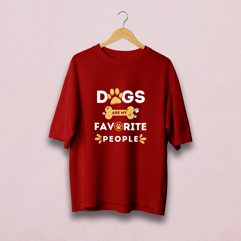 Dogs Are My Favourite Oversized T-Shirt