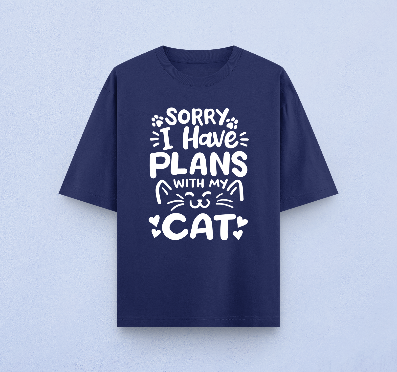 I Have Plans With My Cat Oversized T-Shirt