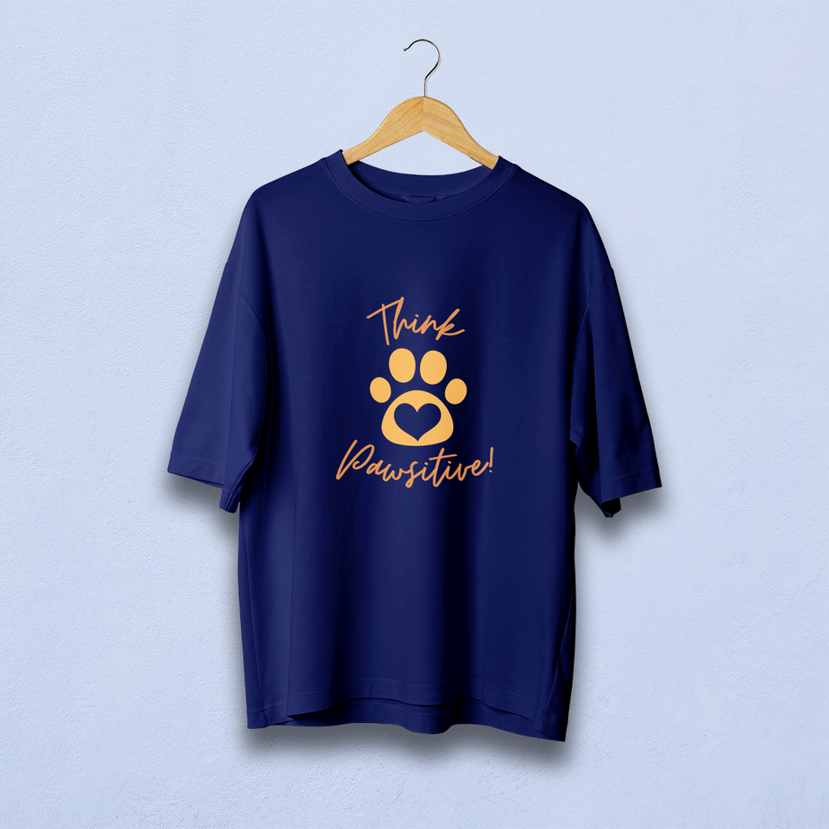 Think Pawsitive Oversized T-Shirt